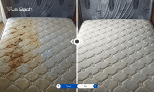 Chất lượng trước và sau khi giặt Chất lượng sau khi giặt nệm tại nhà khách hàng vua sạch đà nẵng